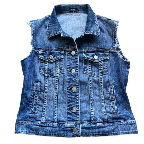 J. Crew Jackets & Blazers - J Crew Denim Vest Jacket